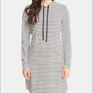 Karen Kane Striped Hoodie Dress